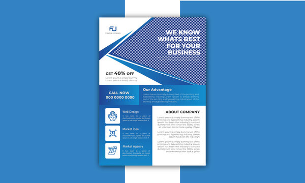 Professional creative modern business flyer