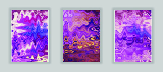 Poster - Colorful Fluid art background. Marbled effect Liquid inks template for your design, banner, flyer, business card, poster, wallpaper, brochure
