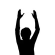 © KozyrevaElena - Silhouette man with your hands up closeup