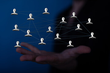 conference team work connection digital concept