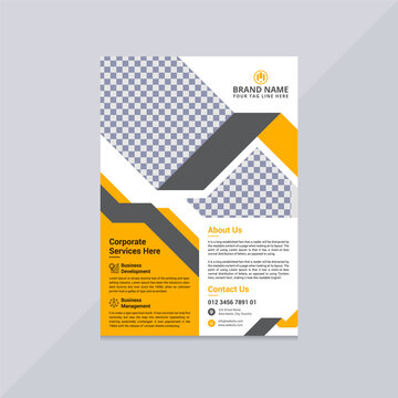 Orange business flyer