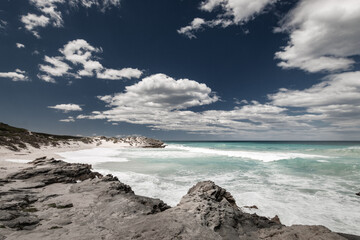 Wall Mural - Scenic view of beach at De Hoop nature Reserve, South Africa.