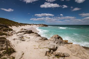 Wall Mural - Scenic view of beach at De Hoop nature Reserve, South Africa.