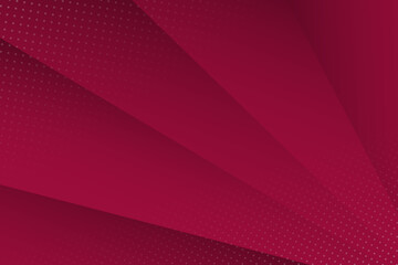 Wall Mural - Abstract background with shadows and dots in maroon color.