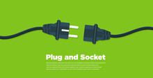 Get Connected Plug And Socket Flat Icon