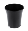 Black Plastic Pot isolated on white background