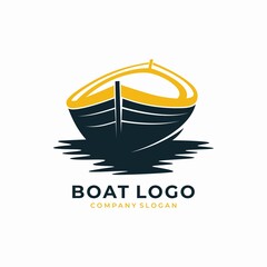 Boat Logo Design Vector Template
