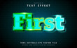© Aglonemadesign - First text effect with blue gradient
