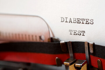 Poster - Diabetes test phrase