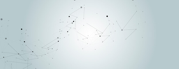 Aufkleber - Abstract connect dots for concept design. Technology background concept. Information technology. Vector design