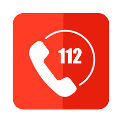 Sticker - 112 emergency call	
