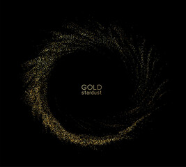 Poster - Abstract shiny color gold explosion design element