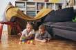 © cherryandbees - brother and sister playing at home