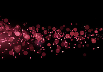 Poster - Holiday Abstract shiny color rose gold design element