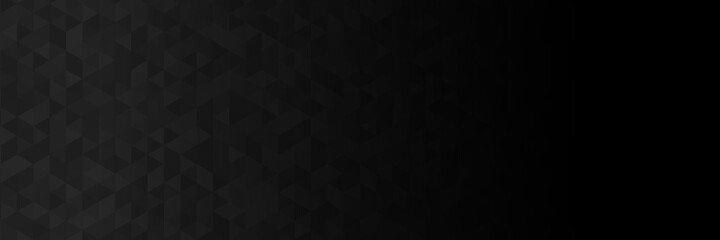 Modern black metal low poly backdrop. 3D Render Science Technology Triangular Pattern Dark Gray Abstract Background. Three Dimensional Tech Triangle Structure Ultra High Quality Wallpaper