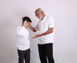 © Ojas - Happy Indian grandfather and grandson spending quality time