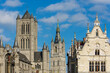 Saint Bavo Cathedral in centre in Ghent, Flanders, Belgium 