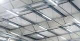 Fototapeta Miasto - high warehouse - indoor LED lighting