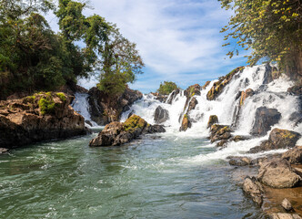 Sticker - Cascades à Don Khone, Laos