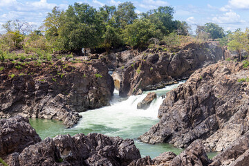 Sticker - Cascades à Don Khone, Laos