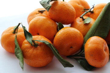 tangerines on a table