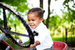 © B. Alyssa Trofort/Creative Flame - Toddler portrait on family farm tractor