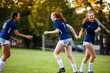 © B. Alyssa Trofort/Creative Flame - Teenage girl exited after game winning goal