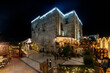 Traditional Christmas market in the Medieval Castle of Limatola, Campania, Italy