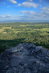 Wall Mural - Natural View at Pha Hua Reua Cliff in Phayao Province