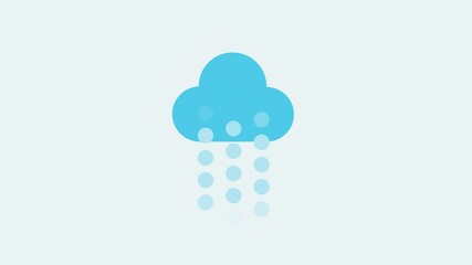 Poster - raindrops from the cloud, cloud with rain