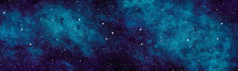 Wall Mural - Abstract painting of Star field background . Glow swirls night sky.