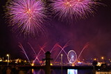Fototapeta Morze - Fireworks show over Szczecin.

