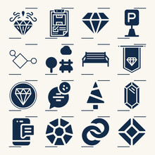 Simple Set Of Ball Field Related Filled Icons.