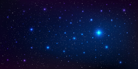 Wall Mural - beautiful galaxy background with nebula cosmos stardust and bright shining stars in universe, vector