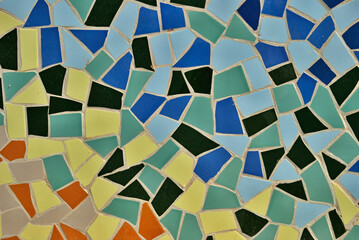 Colorful tile mosaic - texture