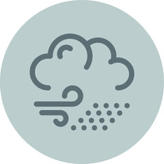 Poster - Wind rain icon for any purpose mobile app presentation website