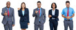 © Daniel Ernst - Group of 5 successful north american and south american businessman and businesswoman