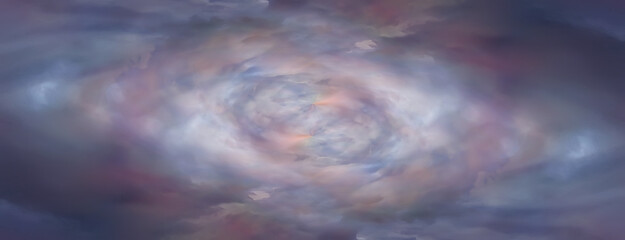 Wall Mural - Universe sky swirls abstract background, blurred clouds sky