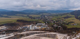 Fototapeta  - View from Kotouc hill summit above Stramberk town in Czech republic