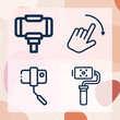 © Nana - Simple set of spindle related lineal icons