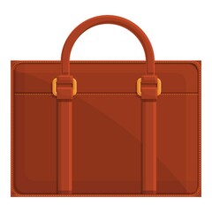 Poster - Business briefcase icon. Cartoon of business briefcase vector icon for web design isolated on white background