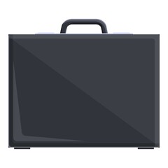 Poster - Baggage briefcase icon. Cartoon of baggage briefcase vector icon for web design isolated on white background