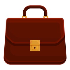 Poster - Career briefcase icon. Cartoon of career briefcase vector icon for web design isolated on white background
