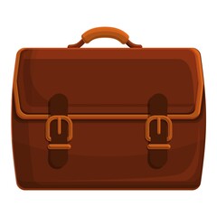 Poster - Case briefcase icon. Cartoon of case briefcase vector icon for web design isolated on white background