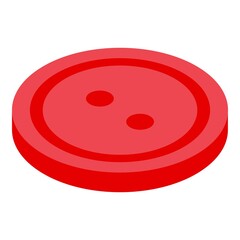 Poster - clothing repair button icon. isometric of clothing repair button vector icon for web design isolated