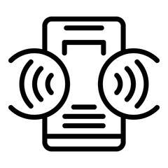 Poster - Wireless connection icon. Outline wireless connection vector icon for web design isolated on white background