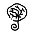 placenta human black icon vector. placenta human sign. isolated symbol illustration