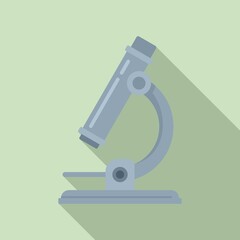 Poster - medical microscope icon. flat illustration of medical microscope vector icon for web design
