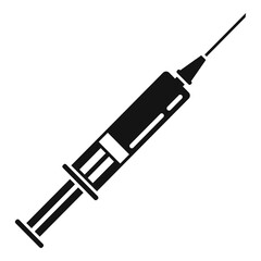 Wall Mural - Measles syringe icon. Simple illustration of measles syringe vector icon for web design isolated on white background