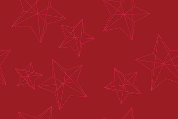 Wall Mural - seamless, abstract background pattern made with star shaped lines. playful, cheerful, modern and fun